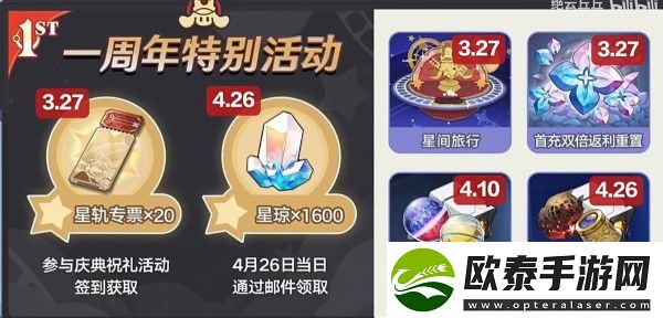崩坏星穹铁道2.1周年庆有哪些活动