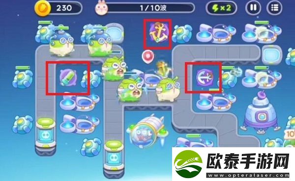 保卫萝卜4太空穿越第25关通关攻略
