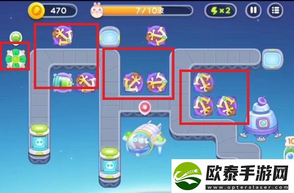 保卫萝卜4太空穿越第25关通关攻略