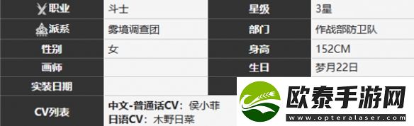 雾境序列可卡角色介绍一览