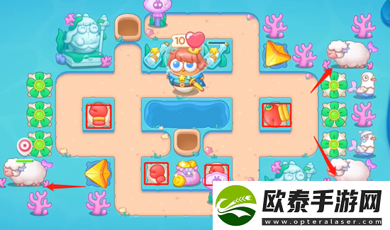 保卫萝卜4海的闺女第64关通关攻略