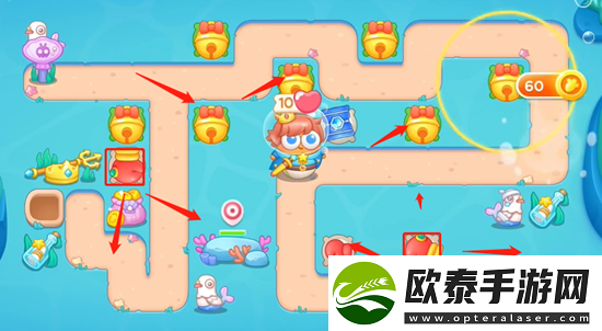保卫萝卜4海的闺女第94关通关攻略