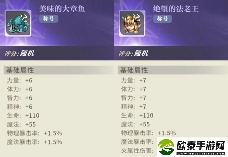 勇士与冒险炫酷拉风称号概览