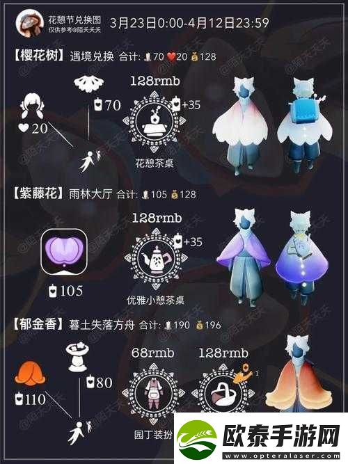光遇中神秘的樱花树烛火