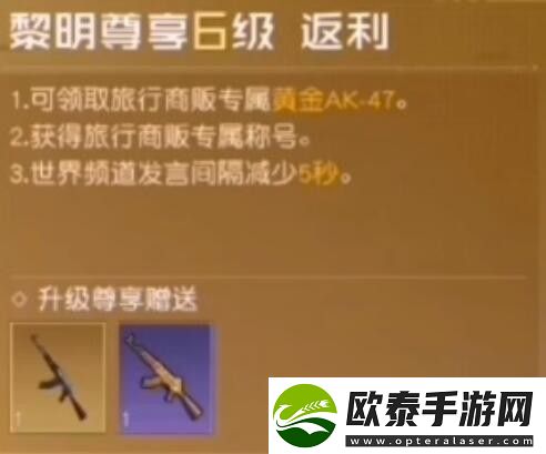 黎明觉醒vip等级怎么划分