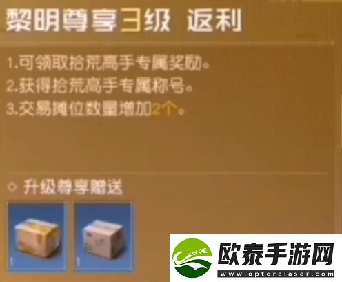 黎明觉醒vip等级怎么划分
