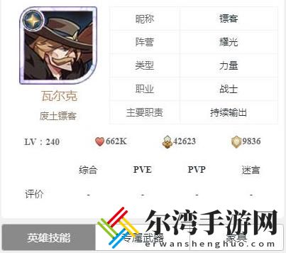 剑与远征瓦尔克技能 瓦尔克技能强度介绍-游戏潮