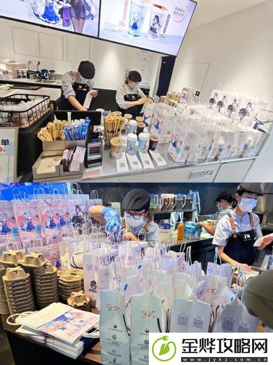 瑞幸晒原神联动新品爆单活动现场照