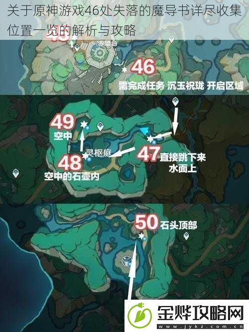 关于原神游戏46处失落的魔导书详尽收集位置一览的解析与攻略