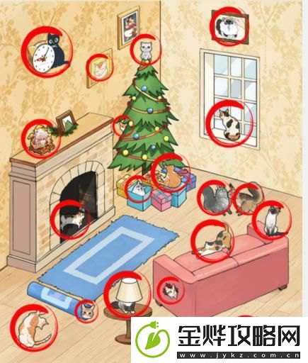就我眼神好找猫咪找出场景中的19只猫通关攻略