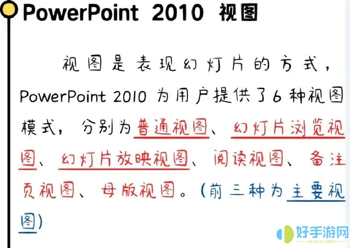 powerpoint2016的视图主要包括