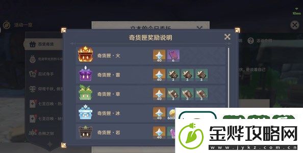 原神4.3奇货百货兑换推荐