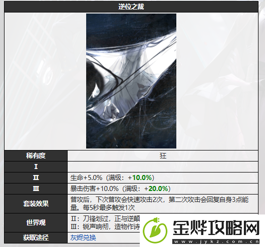 无期迷途逆位之裁烙印图鉴
