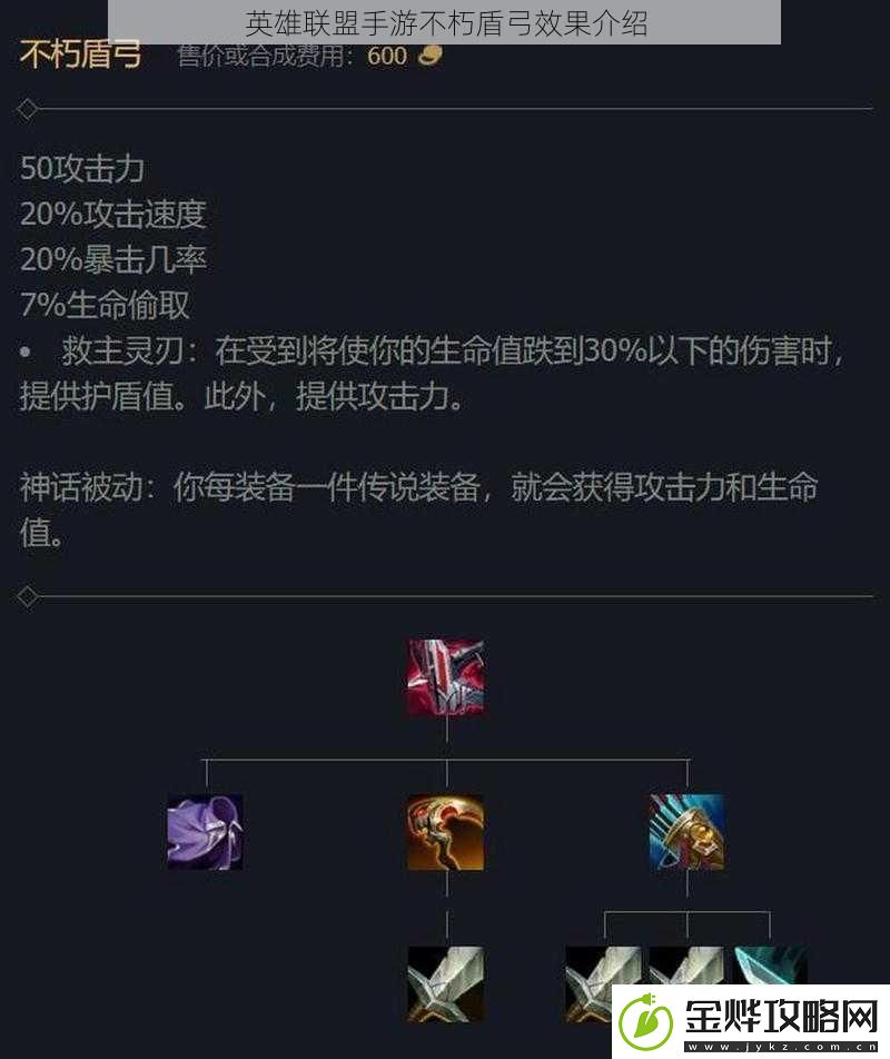 英雄联盟手游不朽盾弓效果介绍