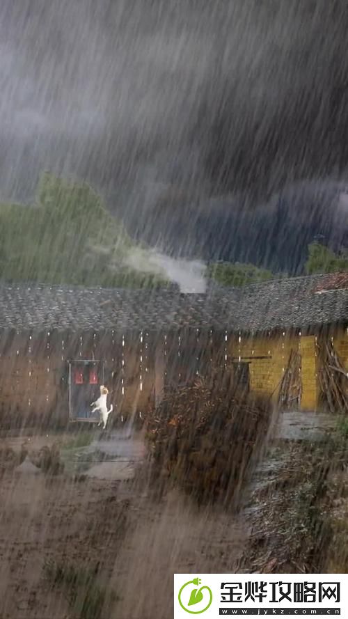 外回り中に突然の大雨一雨宿