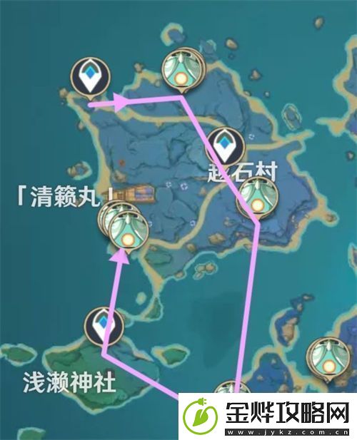 原神飘浮灵最快最全速刷路线