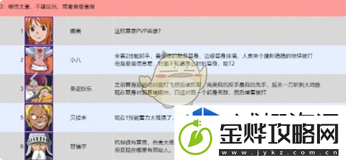 航海王壮志雄心全英雄PVP强度排行榜