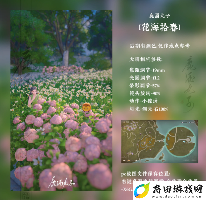 无限暖暖花海后的古堡拍照攻略花海后的古堡拍照位置及参数推荐