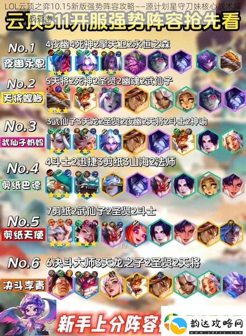 LOL云顶之弈10.15新版强势阵容攻略——源计划星守刀妹核心战术解析与实战指南