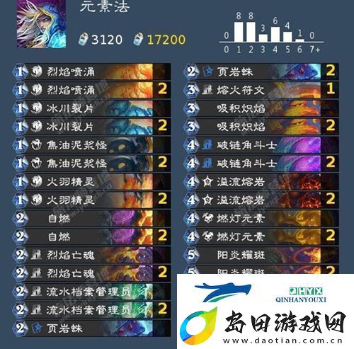 炉石传说深暗领域元素法卡组怎么搭配