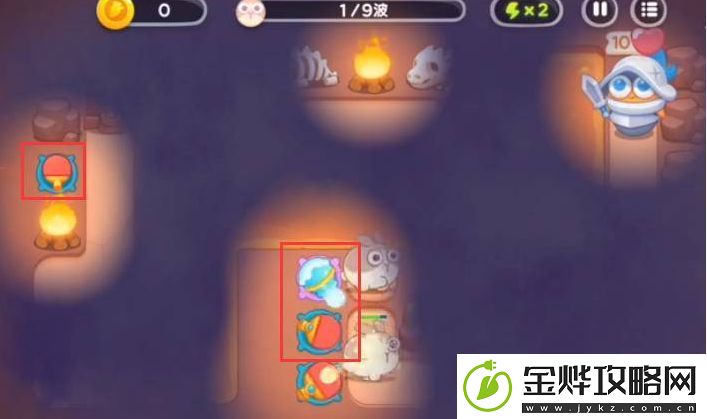 保卫萝卜4饿龙传说第三十九关怎么过