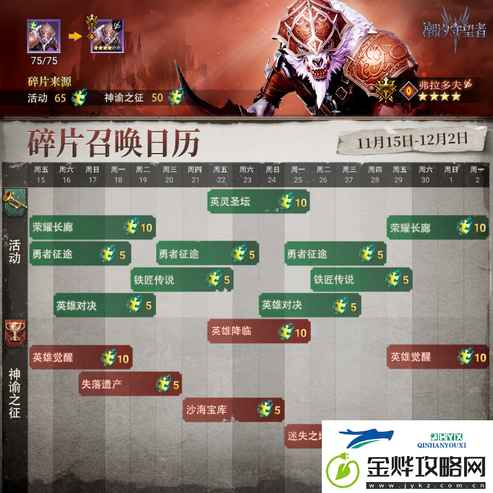 潮汐守望者免费领取弗拉多夫的方法碎片召唤开启