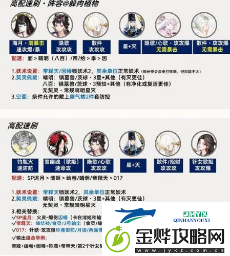 阴阳师百鬼逸闻阵容怎么搭配