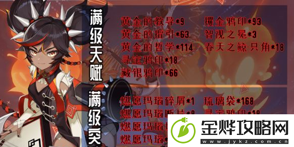 原神辛炎武器圣遗物推荐