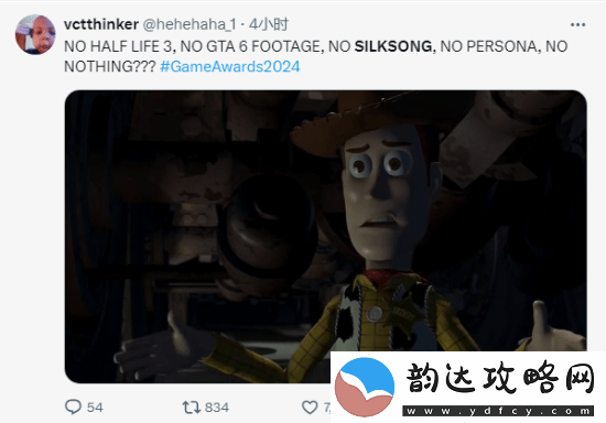 丝之歌再次缺席TGA！五年等待让粉丝陷入绝望