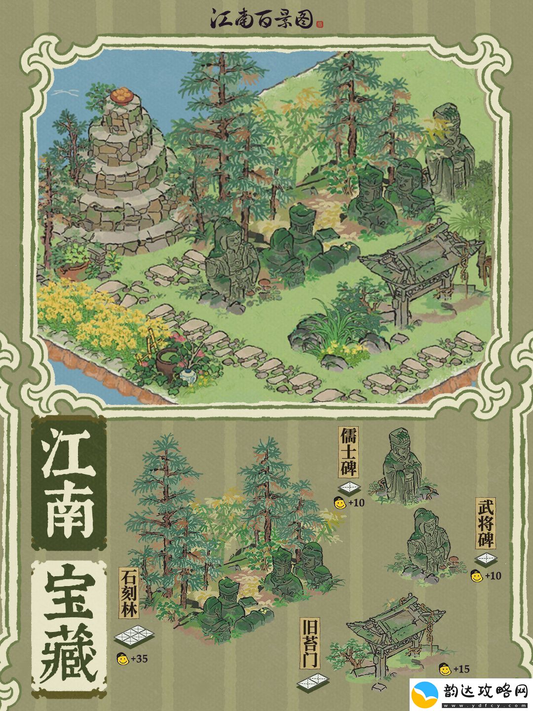 江南百景图儒士碑武将碑怎么样