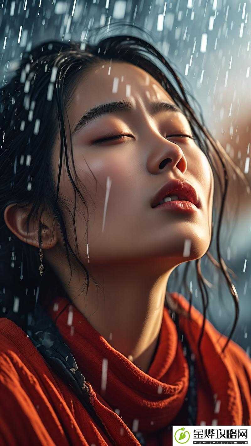 美女落泪咬铁球