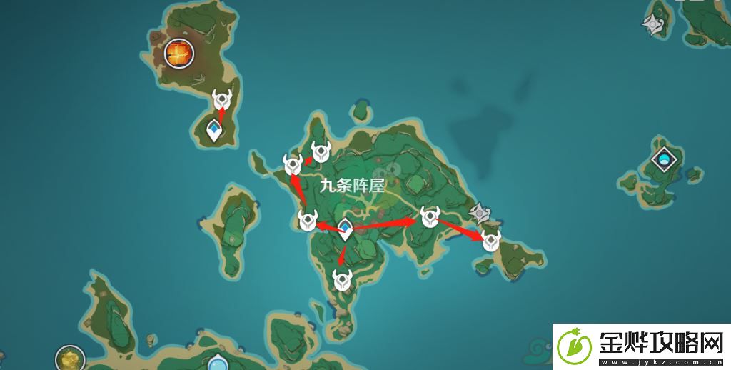 原神雷电将军培养材料刀镡位置
