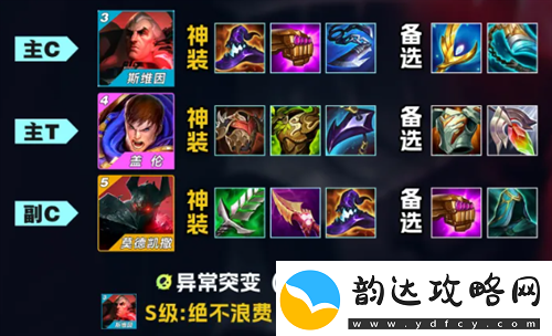 金铲铲之战s13黑玫乌鸦阵容搭配详解