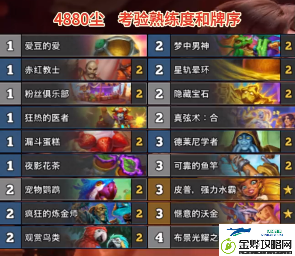 炉石传说标准国服登顶心火牧卡组最新11月
