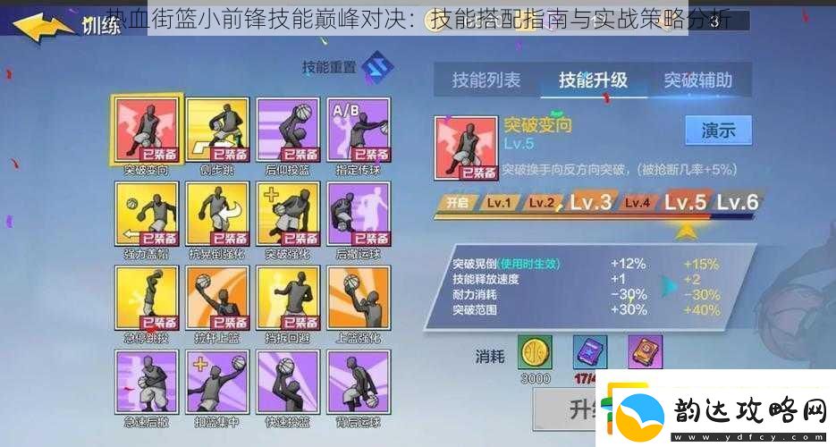 热血街篮小前锋技能巅峰对决